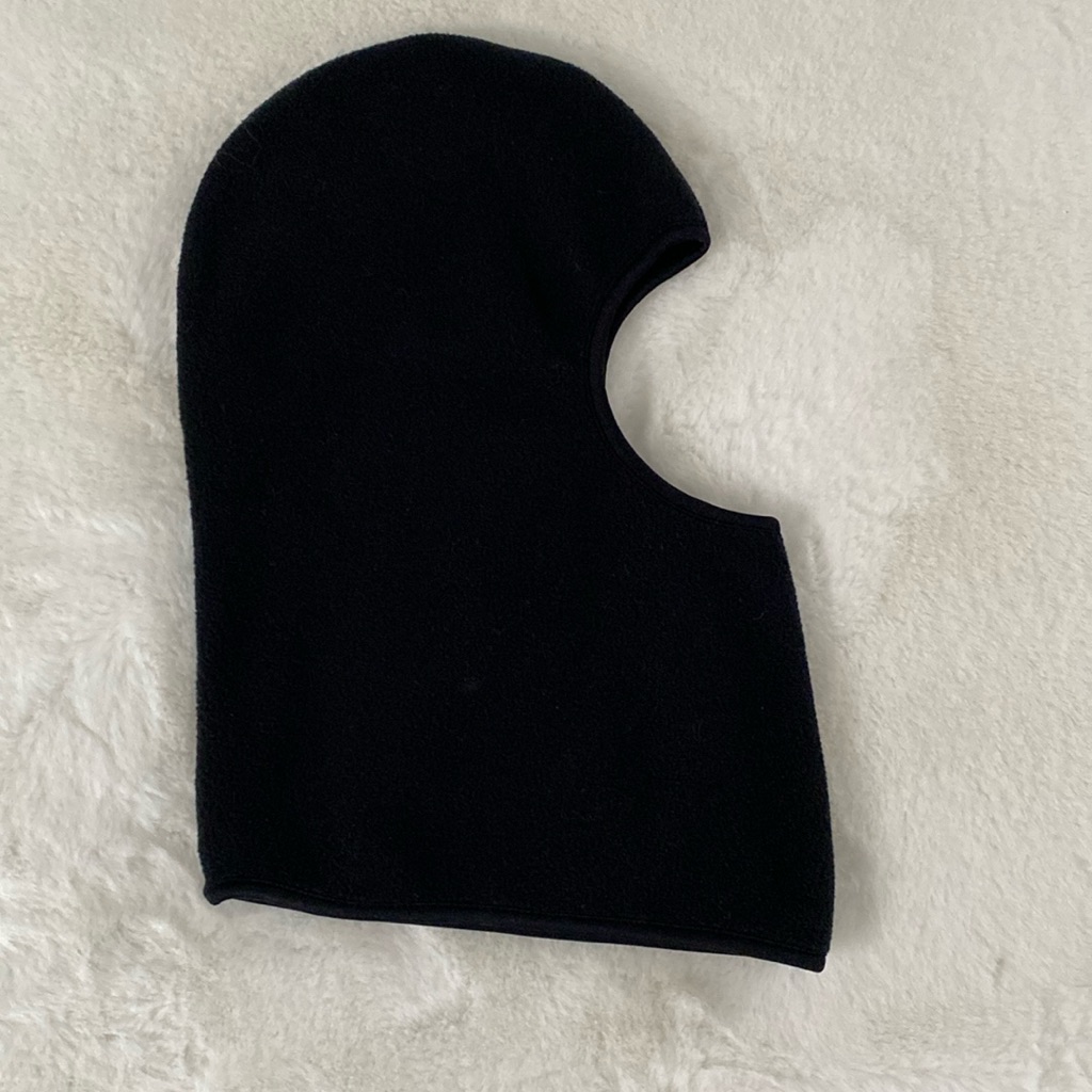 Balaclava Black Fleece One Size Fits Most 100 Polyester Made In Taiwan